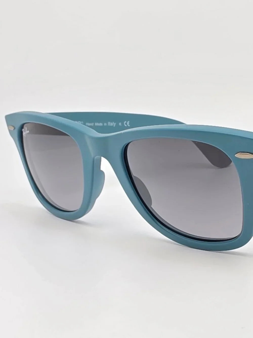 Ray-Ban RB2140 884/71 Wayfarer Turquoise Frame Grey Gradient Lens Sunglasses